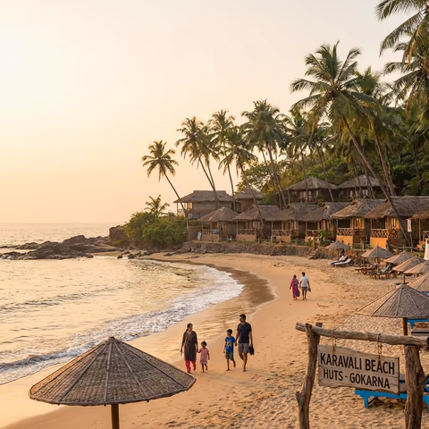 Beach resorts in Murudeshwar with direct and short-walk beach access