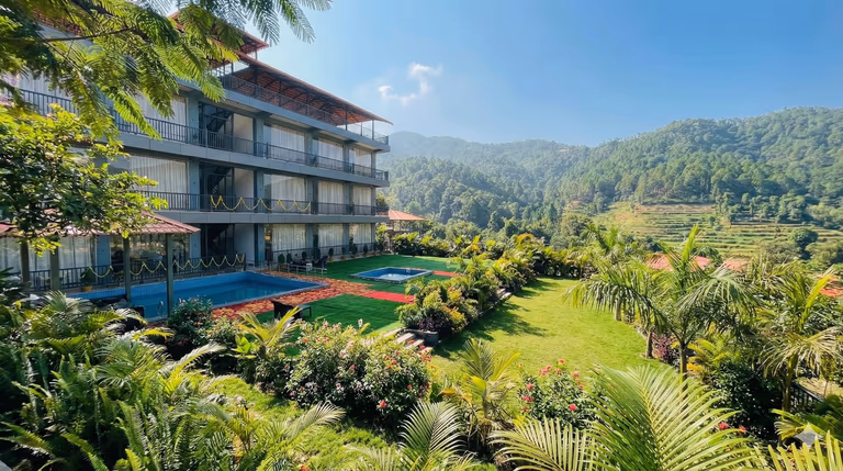 Hillside View from GP Resorts Murudeshwar