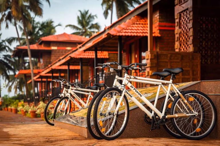 Cycling activities at Pushkar Cottages Murudeshwar